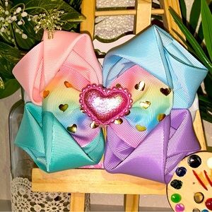 Heart rainbow Bow